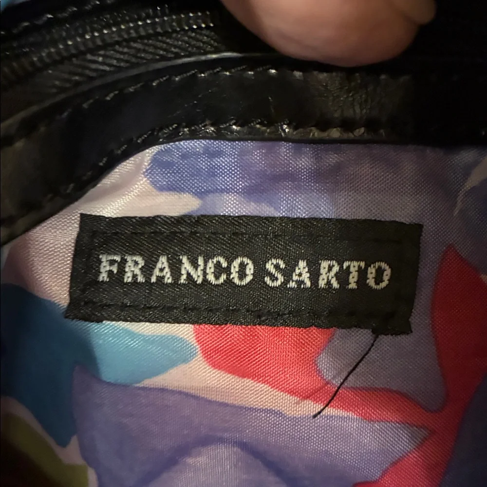 Franco Sarto Blue Shoulder Bag‎ with Black Trim